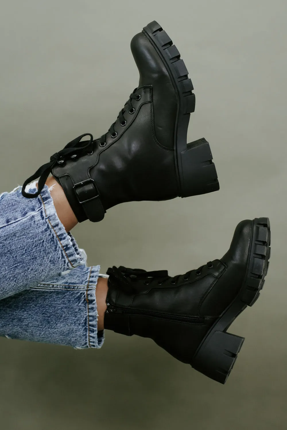 Carter Combat Boot , Black