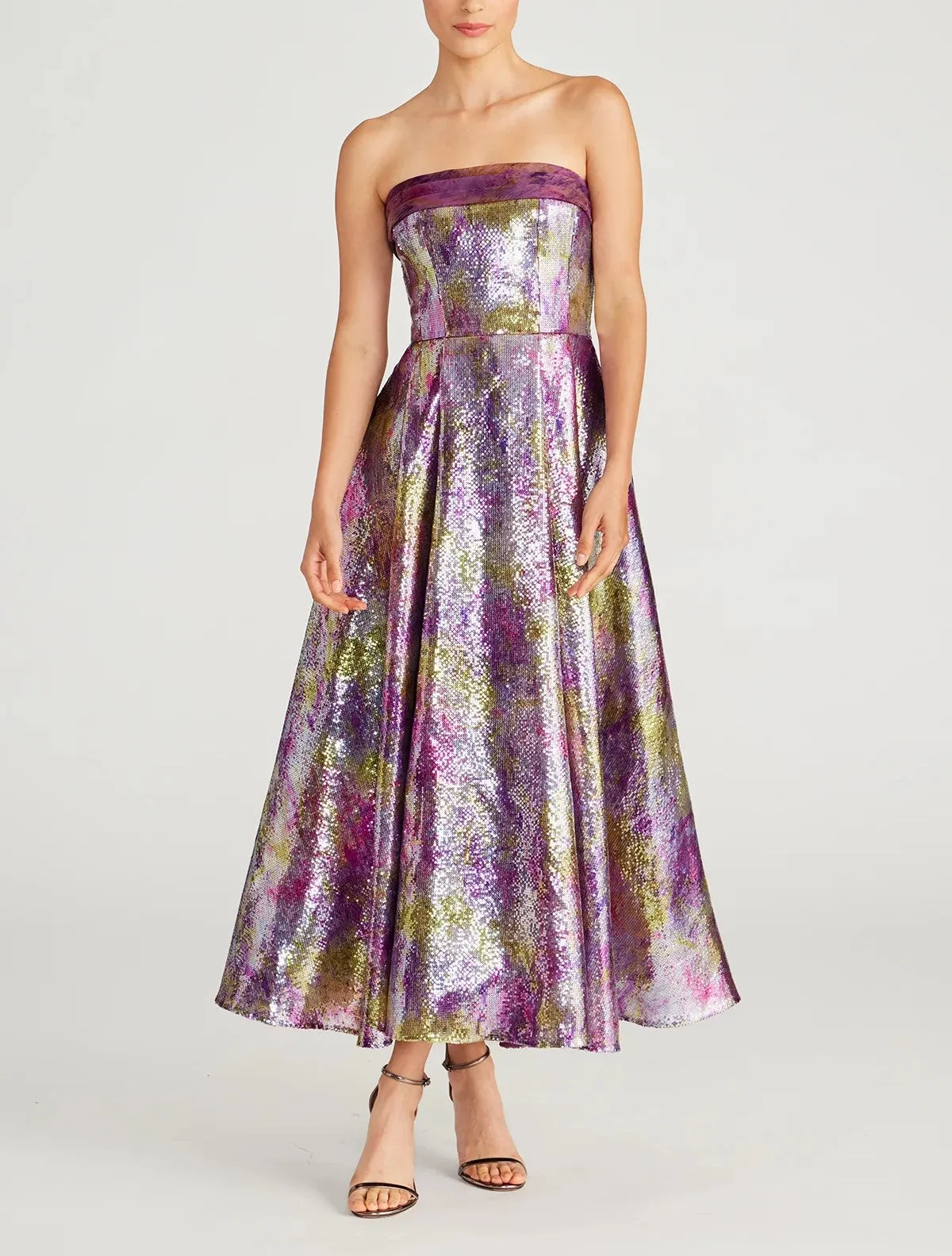 Eve Strapless Sequin Dress