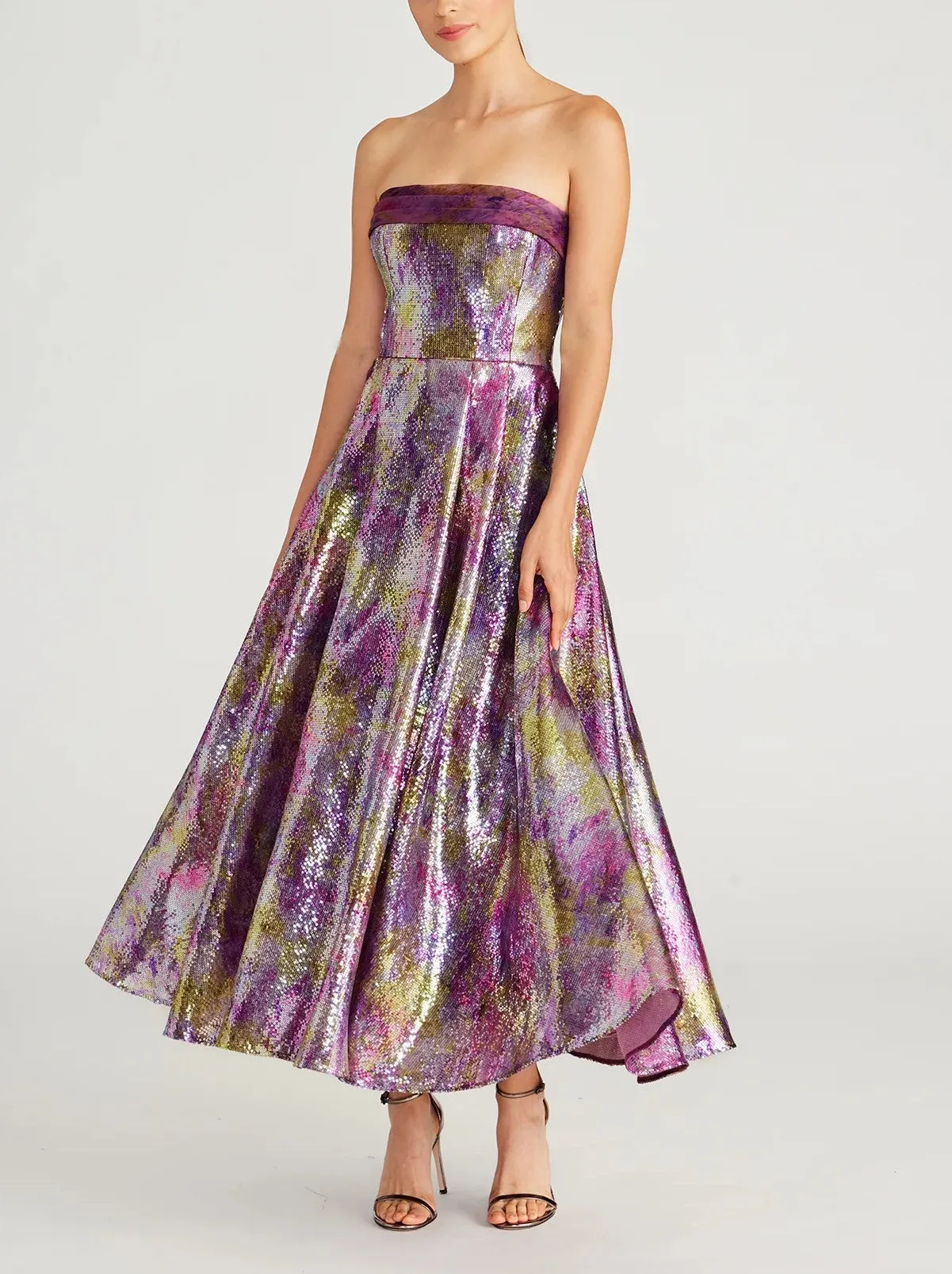 Eve Strapless Sequin Dress