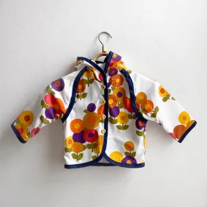 Limited Edition Lined Hooded Jacket - White Floral