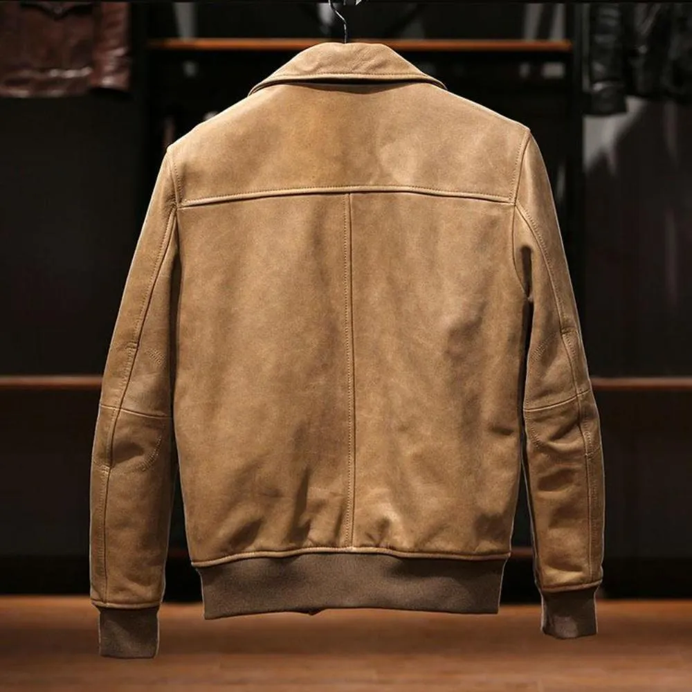 Men's Top-grain Leather Jacket