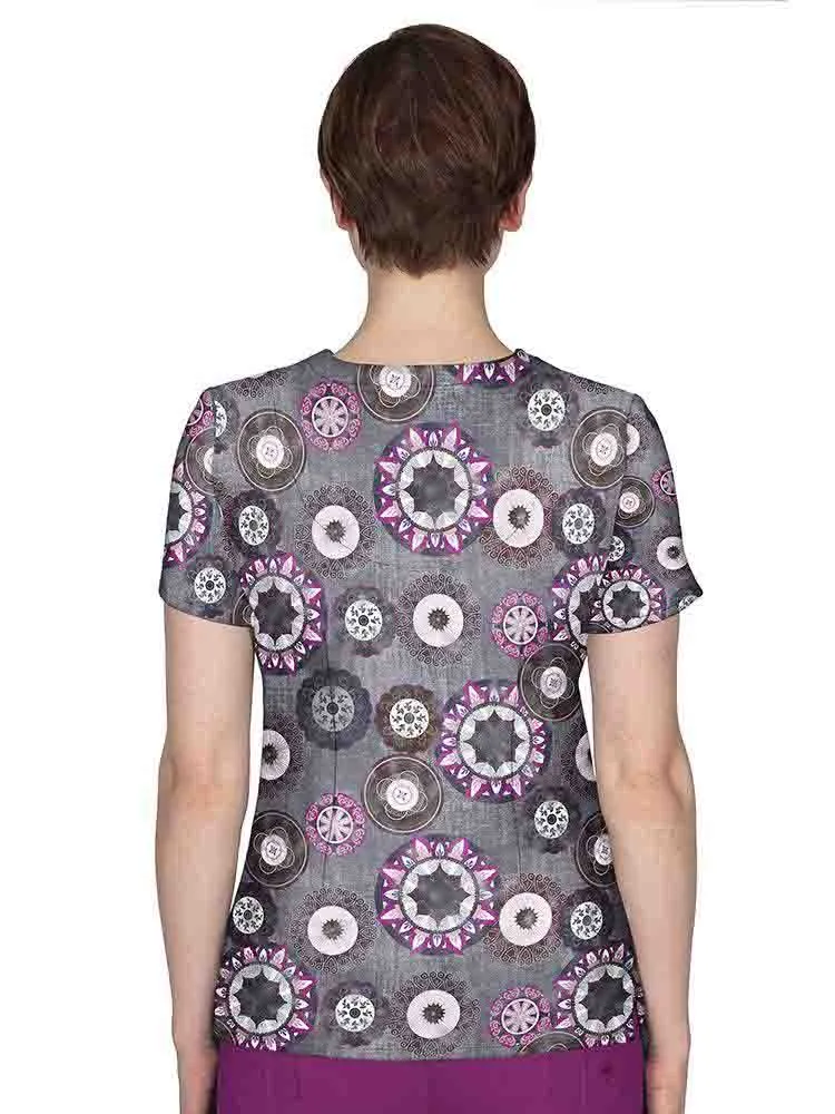 Premiere by Healing Hands Women's Amanda Print Top | Festival Carnival