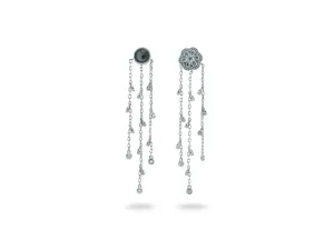 Three Tier CZ Back Earring Jackets